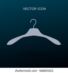 Hanger for clothes icon. vector illustration