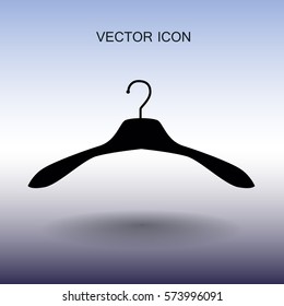 Percha para el icono de la ropa. ilustración vectorial