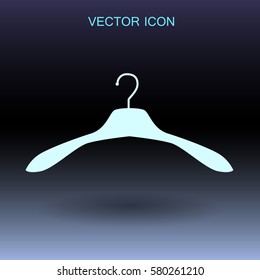 Hanger for clothes icon. vector illustration