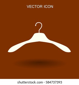 Percha para el icono de la ropa. ilustración vectorial