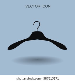 Hanger for clothes icon. vector illustration