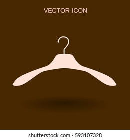 Percha para el icono de la ropa. ilustración vectorial