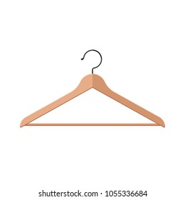 Hanger for clothes symbol. Vector illustration icon in flat style isolated on a white background