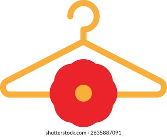 Hanger Clothes Towel Icon Vector Flat ILlustration