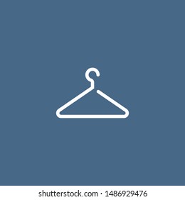 Hanger for clothes vector icon