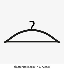 Hanger clothes, vector icon