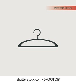 Hanger for clothes, vector icon