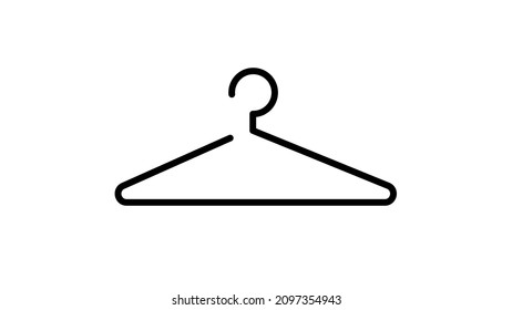 Hanger for clothes vector icon illustration