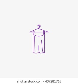 hanger, clothing, icon