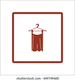hanger, clothing, icon