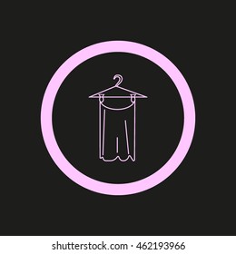 hanger, clothing, icon