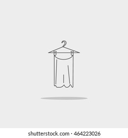 hanger, clothing, icon