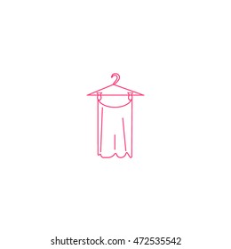hanger, clothing, icon