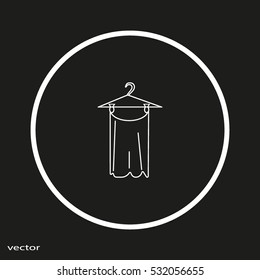 hanger, clothing, icon
