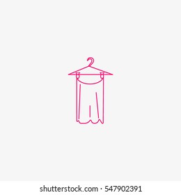 hanger, clothing, icon