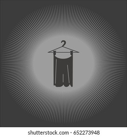 hanger, clothing, icon
