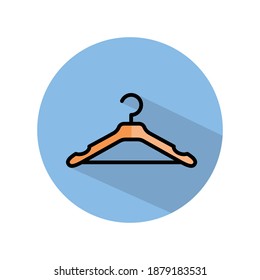 Hanger Clothing Icon Vector On Trendy Design