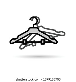 Hanger Clothing Icon Vector On Trendy Design