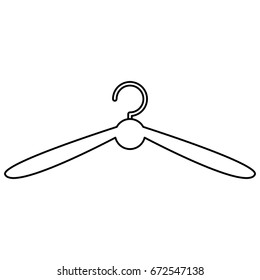 Hanger clothing isolated