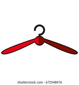 Hanger clothing isolated