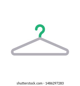 hanger colour line vector icon