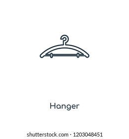 Hanger concept line icon. Linear Hanger concept outline symbol design. This simple element illustration can be used for web and mobile UI/UX.
