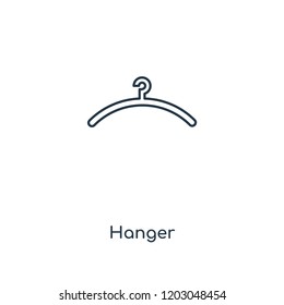 Hanger concept line icon. Linear Hanger concept outline symbol design. This simple element illustration can be used for web and mobile UI/UX.