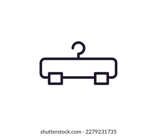Concepto de colgante. Ilustración moderna de gran calidad para banners, volantes y sitios web. Actrazo editable en estilo plano de moda. Icono de línea del colgador 