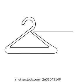 Colgar icono de Vector de esquema de una línea continua