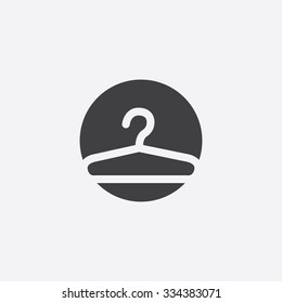 Hanger cut identity template icon design element