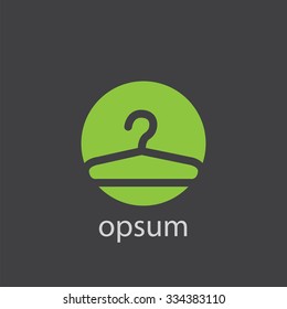 Hanger cut identity template icon design element