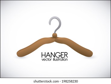Hanger design over white background, vector illustration