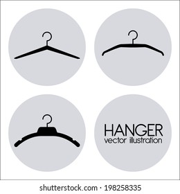 Hanger design over white background, vector illustration