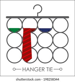 Hanger design over white background, vector illustration