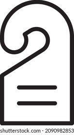 hanger door vector line for web, presentation, logo, Icon Symbol.