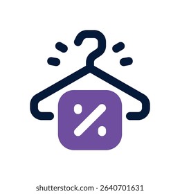 hanger duotone icon. Sleek and modern vector icon for websites, mobile apps, marketing materials, and corporate design. Fully scalable and ready to use.