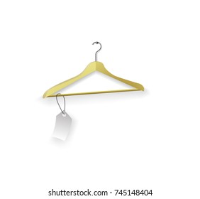 Hanger with empty discount tag