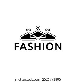 Hanger of fashion logo design vector