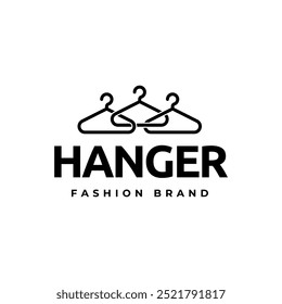 Cabide do vetor de design de logotipo de moda