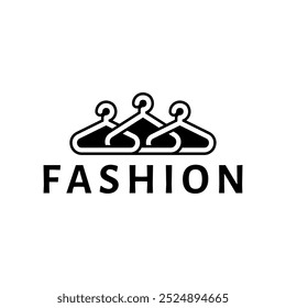 Hanger of fashion logo design vector