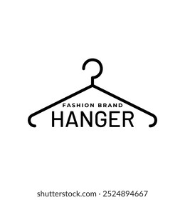 Hanger of fashion logo design vector