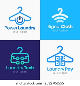 Hanger, Fashion Shape Logo Template Set. Good for Business, Agency, Community and Organization