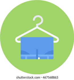 hanger  flat circle icon