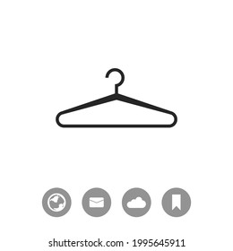 Ilustración de diseño plano colgante. Icono de vector simple.