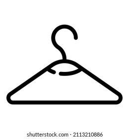 Hanger Flat Icon Isolated On White Background