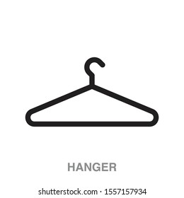 Hanger flat icon on white transparent background. You can be used hanger icon for several purposes.