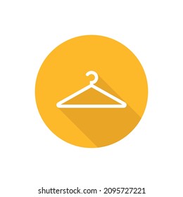 Hanger flat icon with shadow
