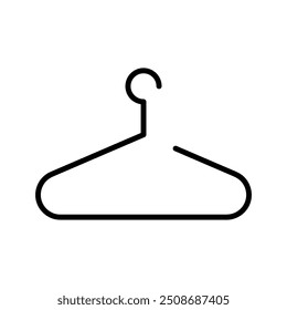 Hanger flat icon, vector flat black trendy style illustration for web and app on white background..eps