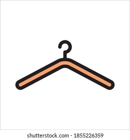 Hanger Flat Icon Vector Logo Template Illustration