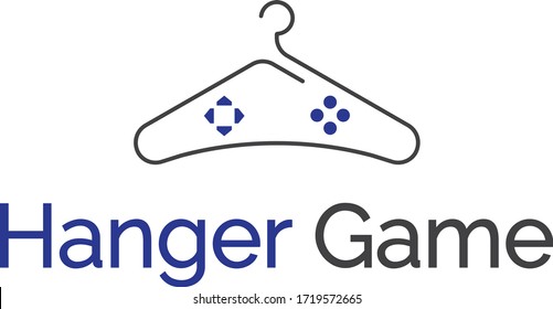 Hanger Game Logo, with hanger element which forms the gamepad object